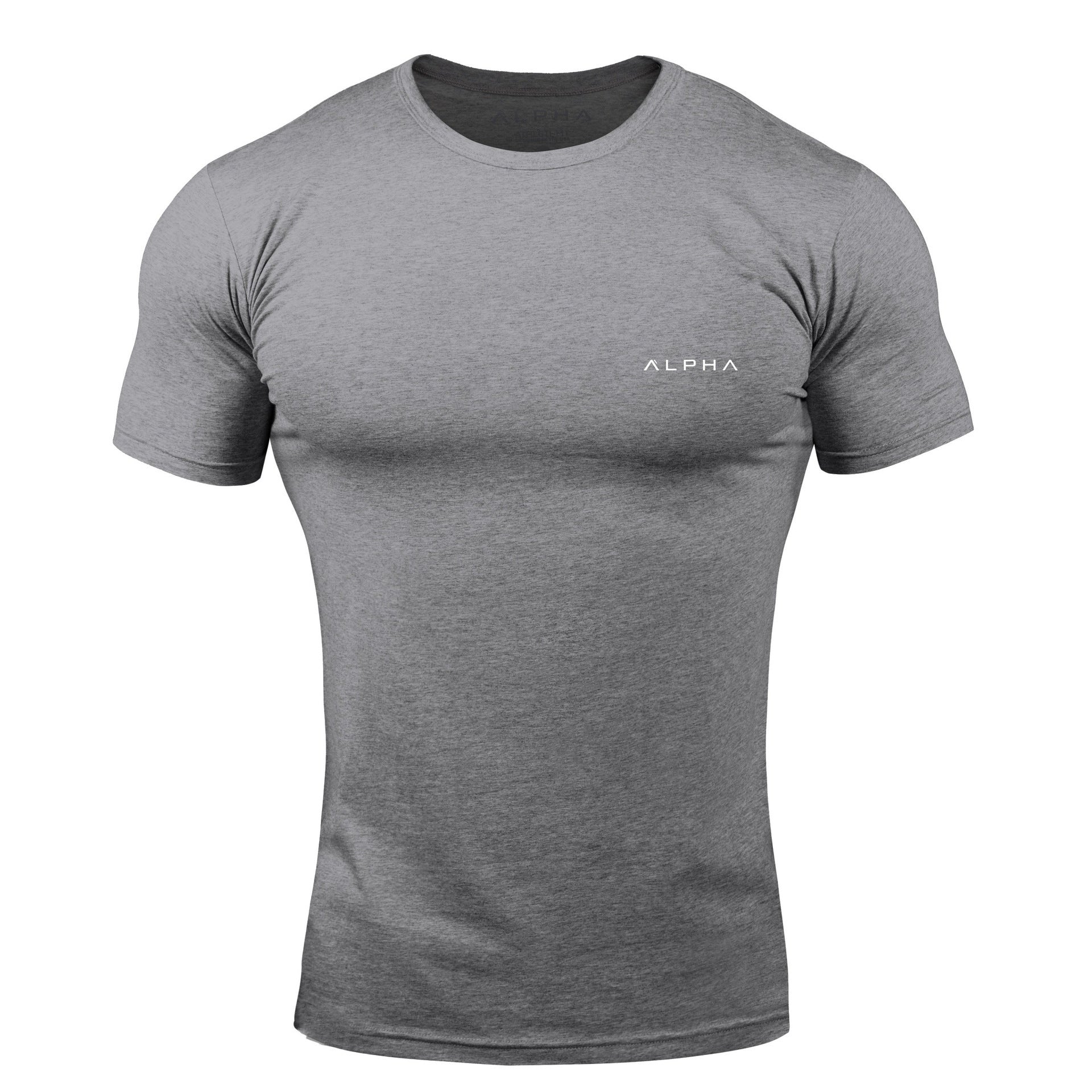 Fitness Short Sleeve Workout T-Shirt for Men, High Elasticity, Quick-Dry Training Gym Shirt