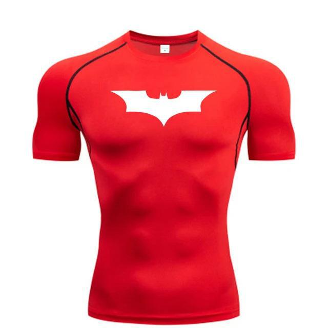Fitness Compression Short Sleeve T-Shirt, Round Neck, Gym Running Basketball Football Training Top