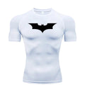 Fitness Compression Short Sleeve T-Shirt, Round Neck, Gym Running Basketball Football Training Top
