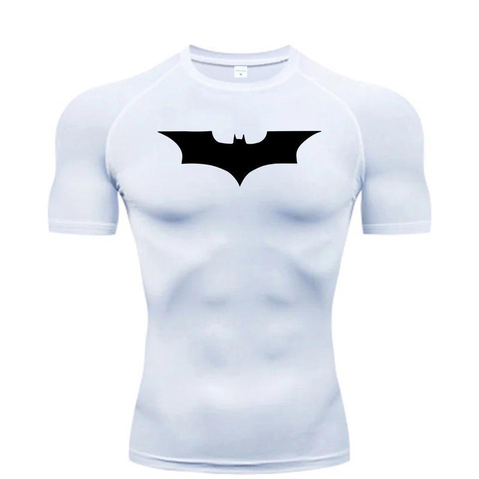 Fitness Compression Short Sleeve T-Shirt, Round Neck, Gym Running Basketball Football Training Top