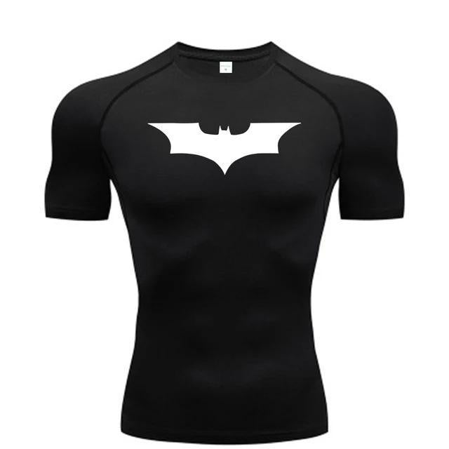 Fitness Compression Short Sleeve T-Shirt, Round Neck, Gym Running Basketball Football Training Top