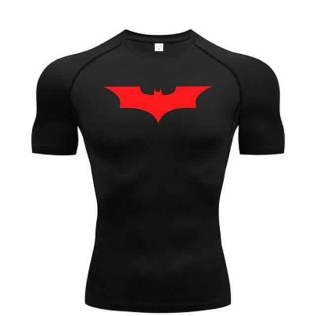 Fitness Compression Short Sleeve T-Shirt, Round Neck, Gym Running Basketball Football Training Top