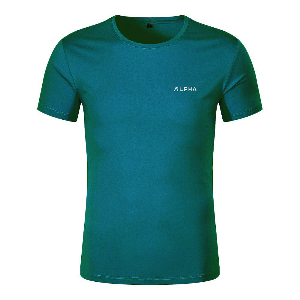 Fitness Short Sleeve Workout T-Shirt for Men, High Elasticity, Quick-Dry Training Gym Shirt