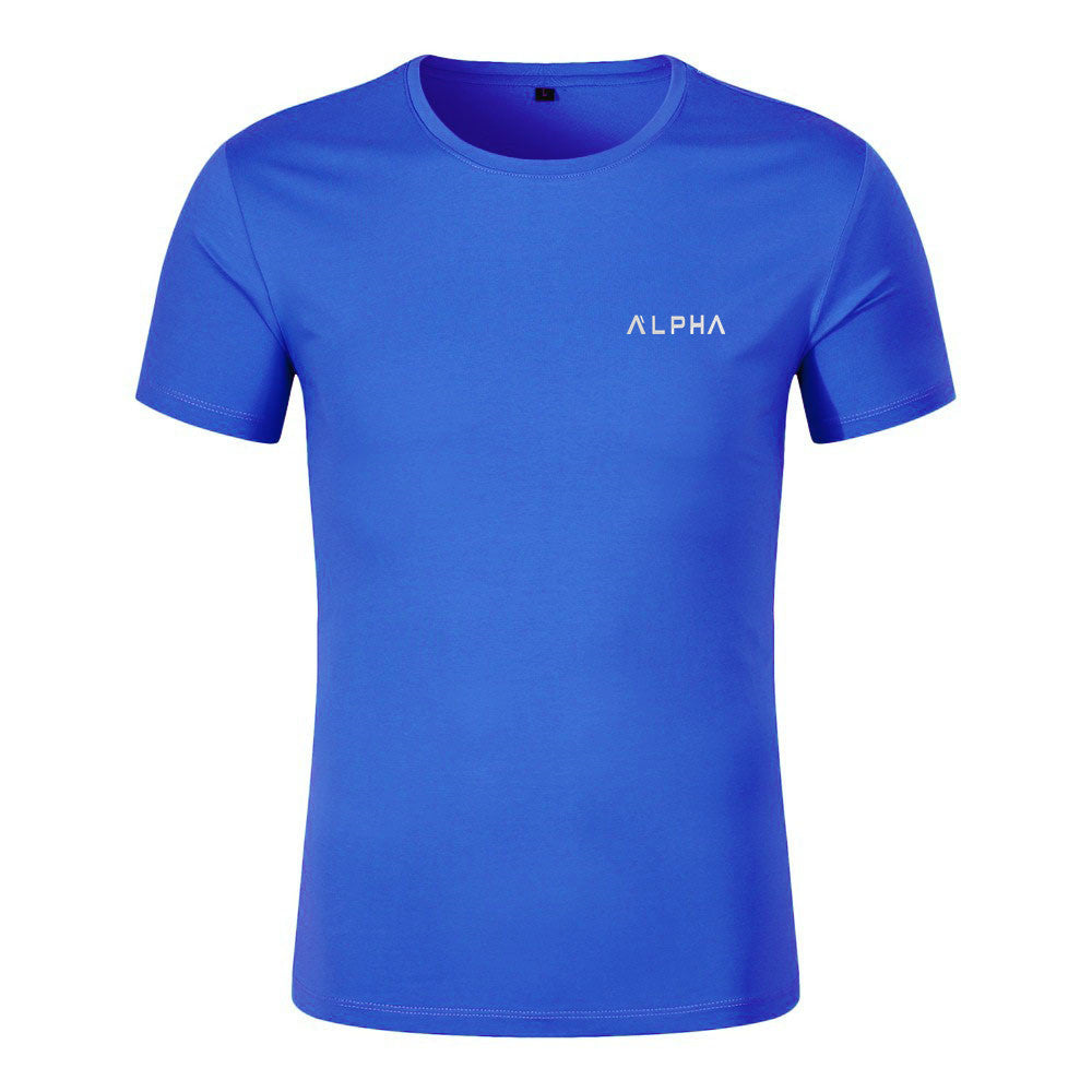 Fitness Short Sleeve Workout T-Shirt for Men, High Elasticity, Quick-Dry Training Gym Shirt