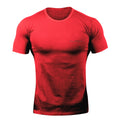 Fitness Short Sleeve Workout T-Shirt for Men, High Elasticity, Quick-Dry Training Gym Shirt