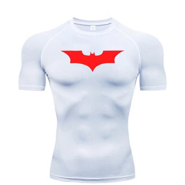 Fitness Compression Short Sleeve T-Shirt, Round Neck, Gym Running Basketball Football Training Top