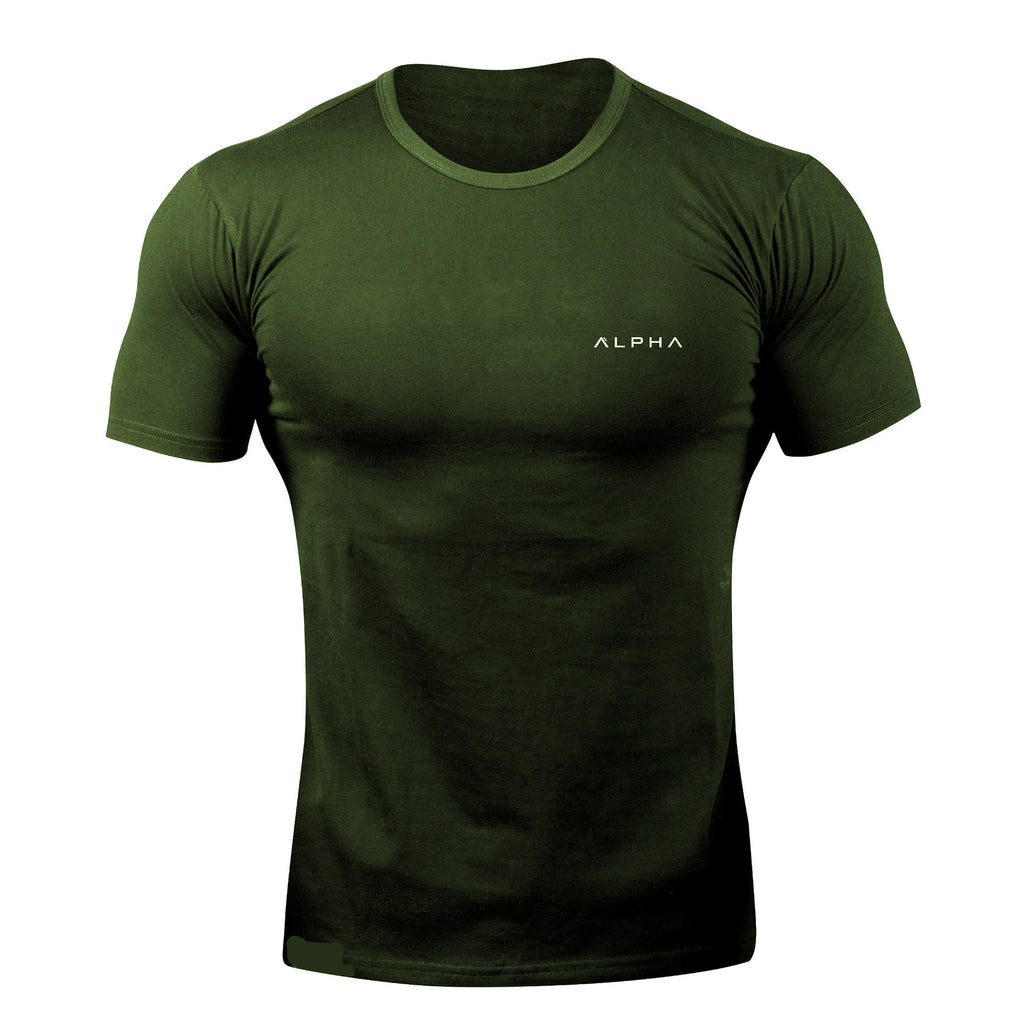 Fitness Short Sleeve Workout T-Shirt for Men, High Elasticity, Quick-Dry Training Gym Shirt
